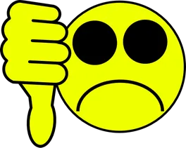 Thumbs down smiley
